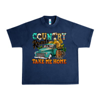 Navy country roads take me home vintage truck Urban Heavy Tee - Jasminsmagicworld