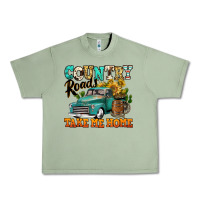 Oil Green country roads take me home vintage truck Urban Heavy Tee - Jasminsmagicworld