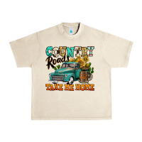 Country Roads Take Me Home Vintage Truck Urban Heavy Tee | Teevron