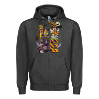 Charcoal Heather halloween love gnome Zipper Hoodie - BarkalooDesign
