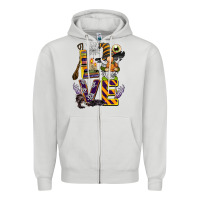 Dove Grey halloween love gnome Zipper Hoodie - BarkalooDesign
