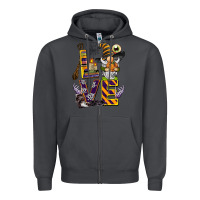 Smoke halloween love gnome Zipper Hoodie - BarkalooDesign