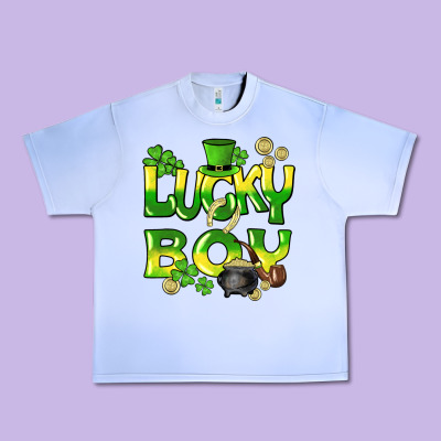 Lucky Boy St. Patrick's Day Urban Heavy Tee Designed By Howdyjamesfarm