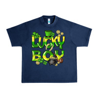 Navy Lucky Boy St. Patrick's Day Urban Heavy Tee - HowdyJamesFarm