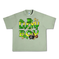 Oil Green Lucky Boy St. Patrick's Day Urban Heavy Tee - HowdyJamesFarm