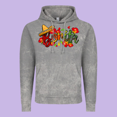 Bonita Vintage Hoodie Designed By Fadigitalartstudio