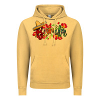 Vintage Mustard Bonita Vintage Hoodie - FaDigitalArtStudio
