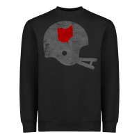 Black Vintage Ohio Football Helmet State Outline , best gift, costume, hallo Heavyweight Sweatshirt - maiPhamDesign