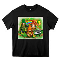 Black st patricks day gnomies with truck Heavy Core Tee - NancyCooperArtShop