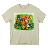 Mossy st patricks day gnomies with truck Heavy Core Tee - NancyCooperArtShop