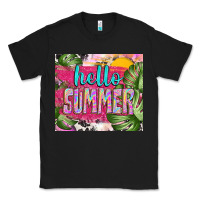 Black hello summer with cowhide Classic Tee - TumblerDesignByShophia