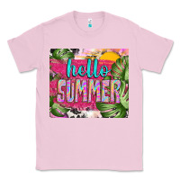 Bubblegum Pink hello summer with cowhide Classic Tee - TumblerDesignByShophia