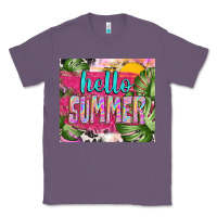 Lavender hello summer with cowhide Classic Tee - TumblerDesignByShophia