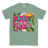 Sage hello summer with cowhide Classic Tee - TumblerDesignByShophia