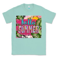 Seafoam hello summer with cowhide Classic Tee - TumblerDesignByShophia