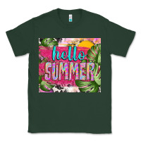 Sports Green hello summer with cowhide Classic Tee - TumblerDesignByShophia