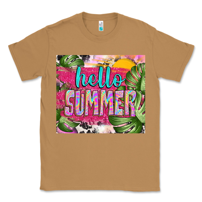 Hello Summer With Cowhide Classic Tee by TumblerDesignByShophia | Teevron