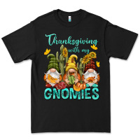 Black Thanksgiving With My Gnomes Premium Tee - NancyCooperArtShop