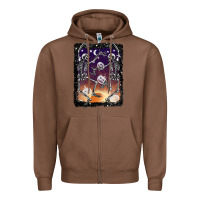 Chestnut halloween dancing skeletons stars Zipper Hoodie - BarkalooDesign