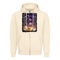 Sandshell halloween dancing skeletons stars Zipper Hoodie - BarkalooDesign