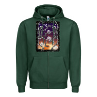 Sports Green halloween dancing skeletons stars Zipper Hoodie - BarkalooDesign