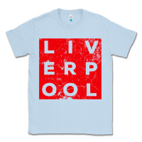 Dusty Blue Cool Retro Grunge Vintage look Liverpool shirt gift , best gift, costu Classic Tee - maiPhamDesign