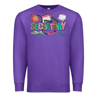 Purple secretary Premium Sweatshirt - AdoDesignShop