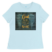 Baby Blue i have you in my heart Ladies Tee - TumblerDesignByShophia
