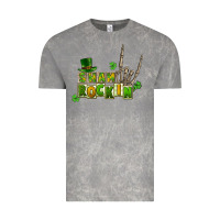 Cloud Rock Sham rockin skeleton hand St. Patrick's Vintage Tee - CowGirlArtShop