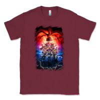 Burgundy Things Eleven Days Stranger Classic Tee - maiPhamDesign
