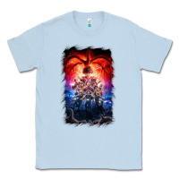 Dusty Blue Things Eleven Days Stranger Classic Tee - maiPhamDesign