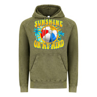 Vintage Olive Sunshine on my mind Vintage Hoodie - FaDigitalArtStudio