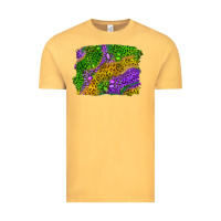 Vintage Mustard mardi gras leopard gemstone background Vintage Tee - RanaPortraitStore