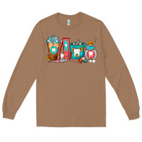 Toasted Coconut Dentist Coffee Cups Long Sleeve Tee - FaDigitalArtStudio