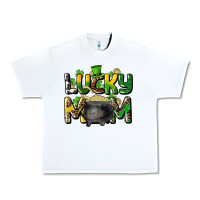 White lucky mom St. Patrick's Urban Heavy Tee - HowdyJamesFarm