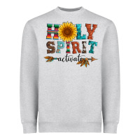 Heather Grey holy spirit activate Heavyweight Sweatshirt - Artiststas