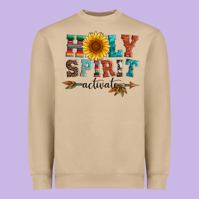 Holy Spirit Activate Heavyweight Sweatshirt Designed By Artiststas