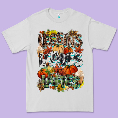 Leaves Lattes Fall Pumpkin Premium Tee Designed By Nancycooperartshop