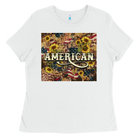 White American tumbler 4th of july Ladies Tee - HowdyJamesFarm