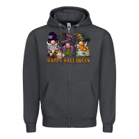 Smoke happy halloween  gnomies Zipper Hoodie - BarkalooDesign