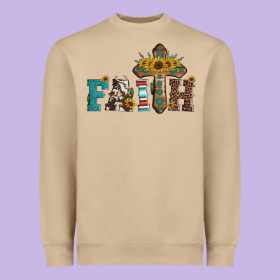 Faith Heavyweight Sweatshirt Designed By Artiststas