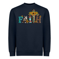 Navy faith Heavyweight Sweatshirt - Artiststas