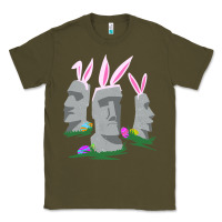 Army Green easter island moai figures  cute travelers funny gift Classic Tee - maiPhamDesign