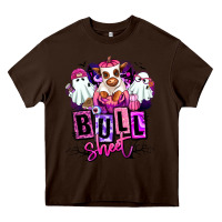 Chocolate Brown Bull sheet Halloween ghost Heifer Heavy Core Tee - RanaPortraitStore
