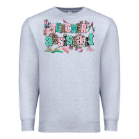 Heather Grey teacher assistant Premium Sweatshirt - AdoDesignShop
