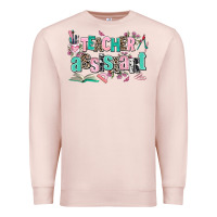 Pale Pink teacher assistant Premium Sweatshirt - AdoDesignShop