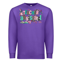 Purple teacher assistant Premium Sweatshirt - AdoDesignShop