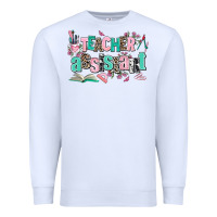 White teacher assistant Premium Sweatshirt - AdoDesignShop