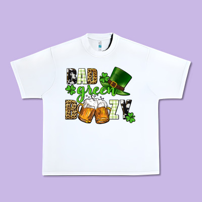 Bad Green Boozy St. Patrick's Day Urban Heavy Tee Designed By Cowgirlartshop