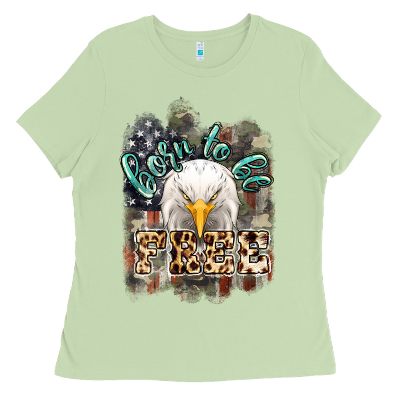 Born To Be Free 4th Of July Ladies Tee by HowdyJamesFarm | Teevron